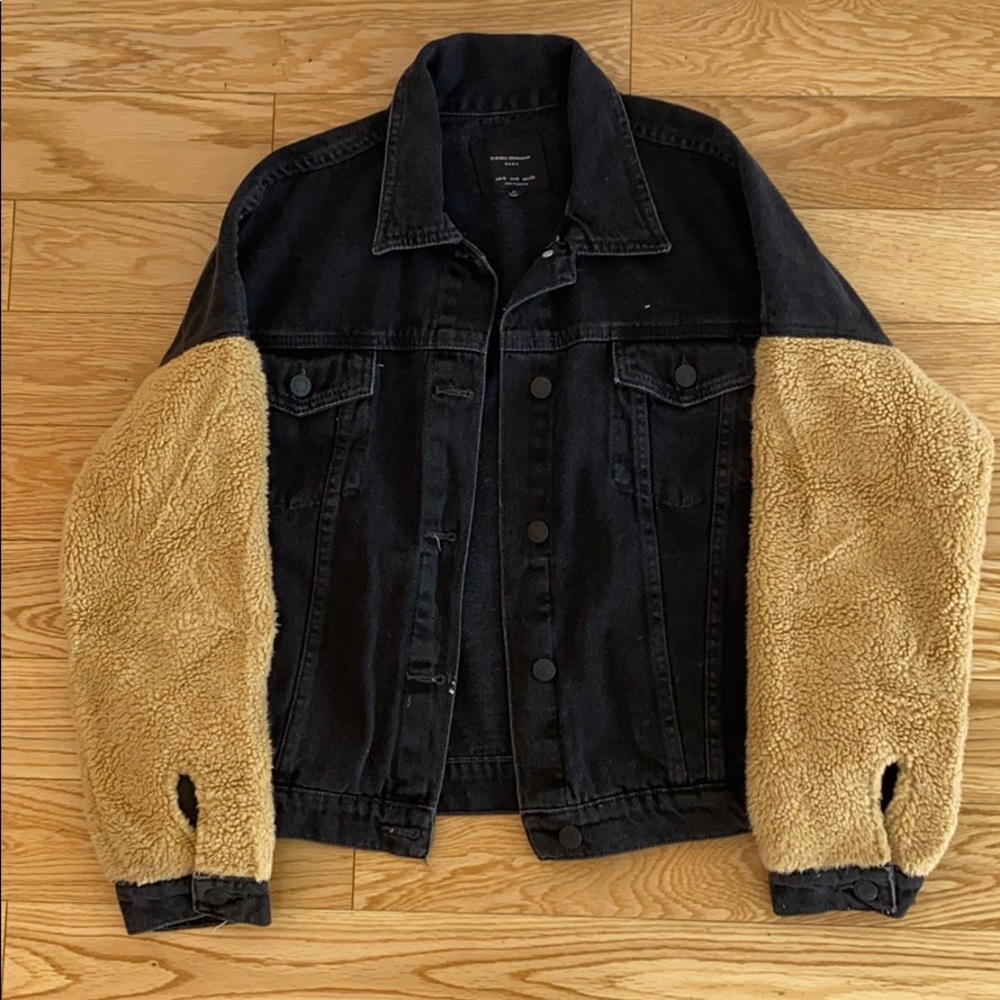 Black Demin with Shearling Jacket